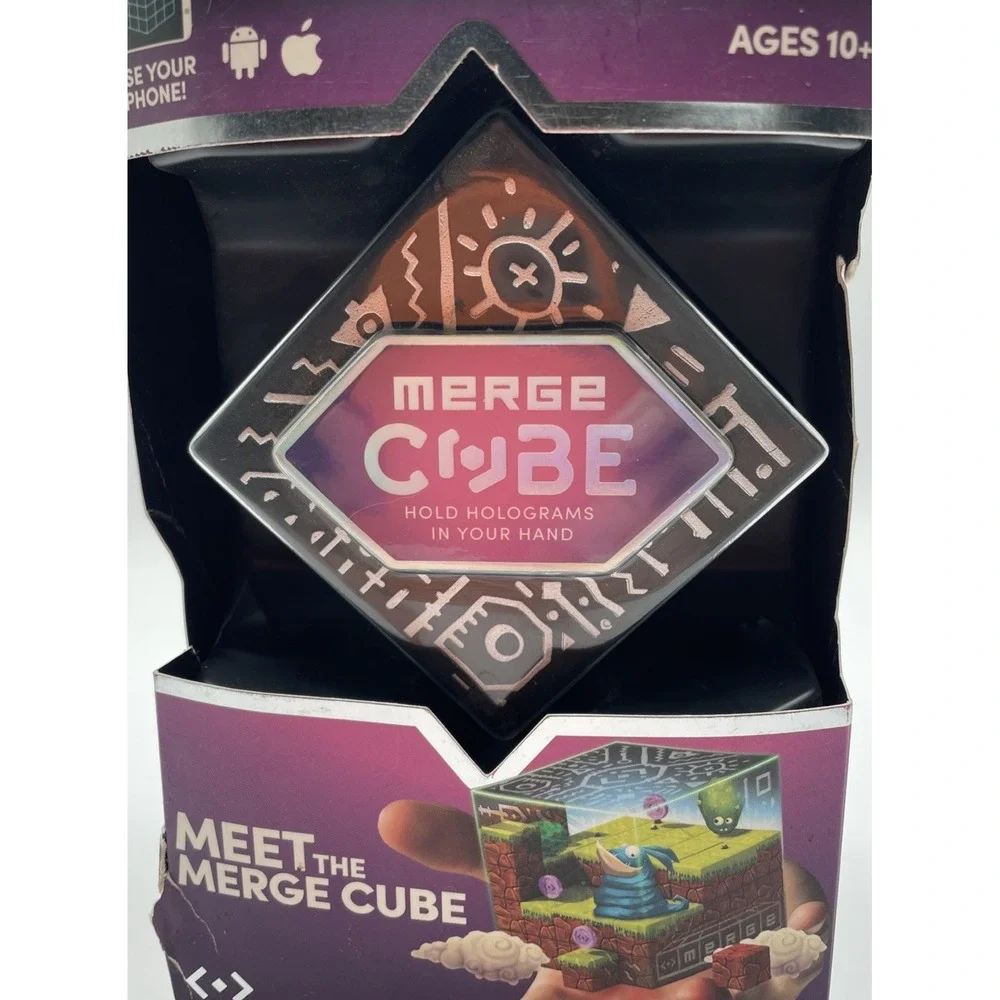 New Merge Cube Hold Holograms in Your Hand Virtual Game Toy for IOS Android